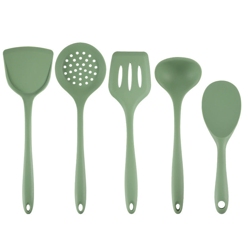 Utensili in silicone verde avocado, set 5 pezzi – dettaglio 4