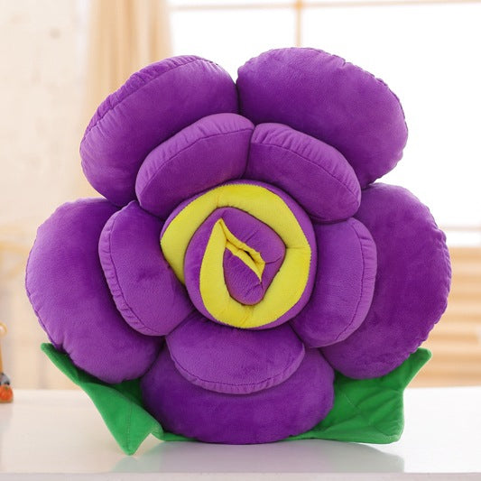 Cuscino peluche a forma di rosa 3D per divano – foto 5