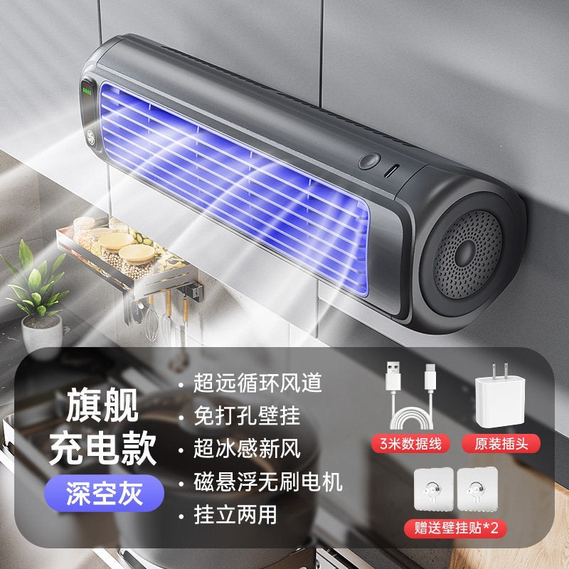 Ventilatore da parete ricaricabile con telecomando – dettaglio 12