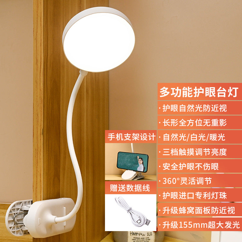 Lampada da scrivania a clip LED ricaricabile, protezione occhi – foto 7