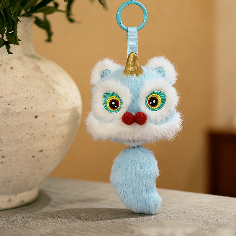 Cuscino peluche leone portafortuna, decoro per divano – foto 12