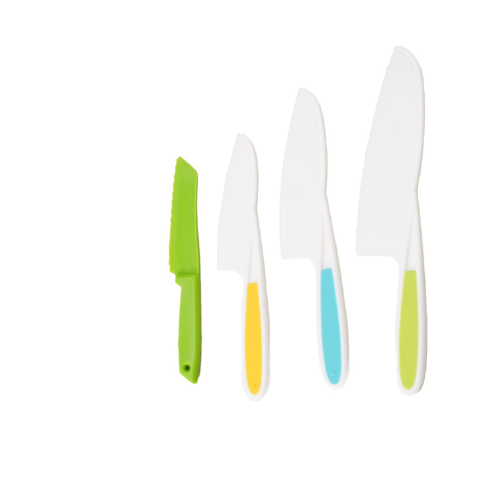 Coltelli in plastica per bambini, set da 3 o 4 pezzi – dettaglio 4