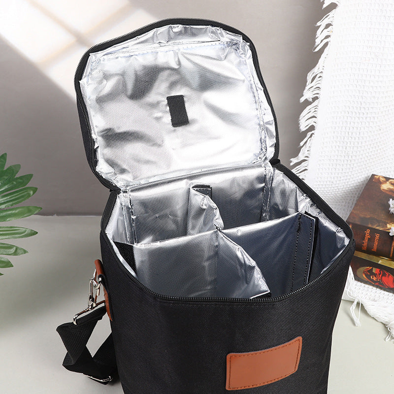 Borsa termica per 4 bottiglie di vino da picnic – dettaglio 2