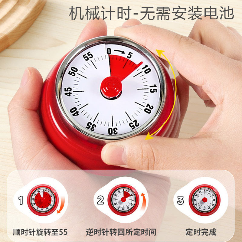 Timer da cucina meccanico magnetico, senza batterie – dettaglio 1