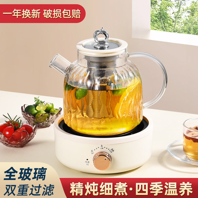 Bollitore multifunzione in vetro per tisane e te