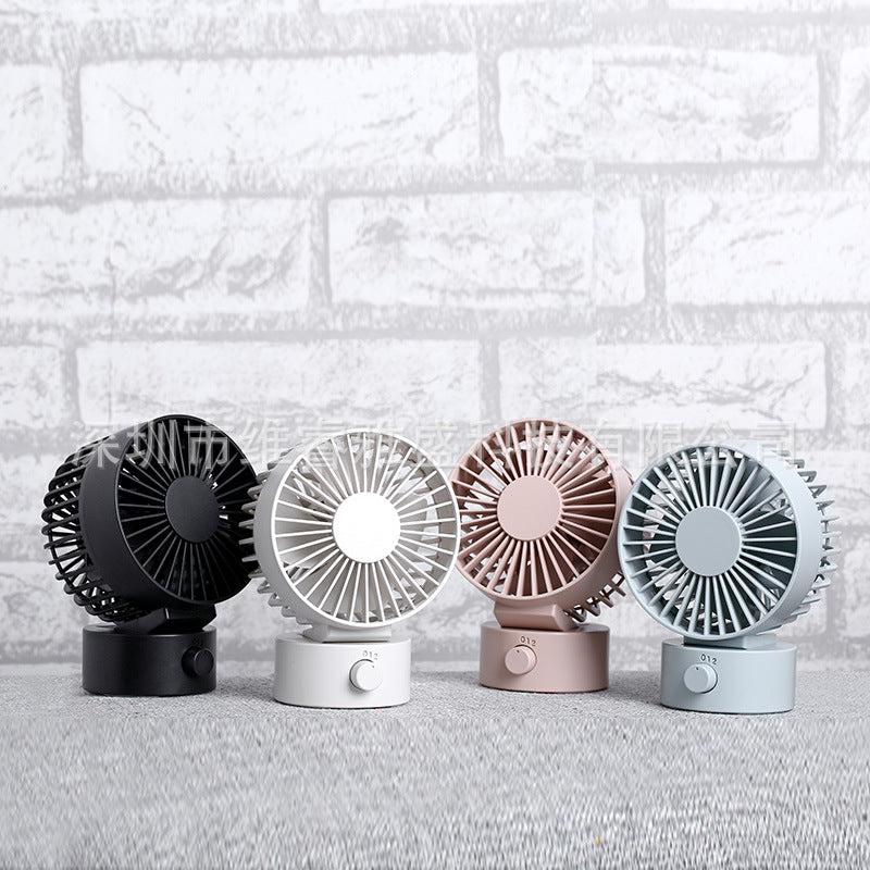 Mini ventilatore da tavolo USB ricaricabile da 4 pollici