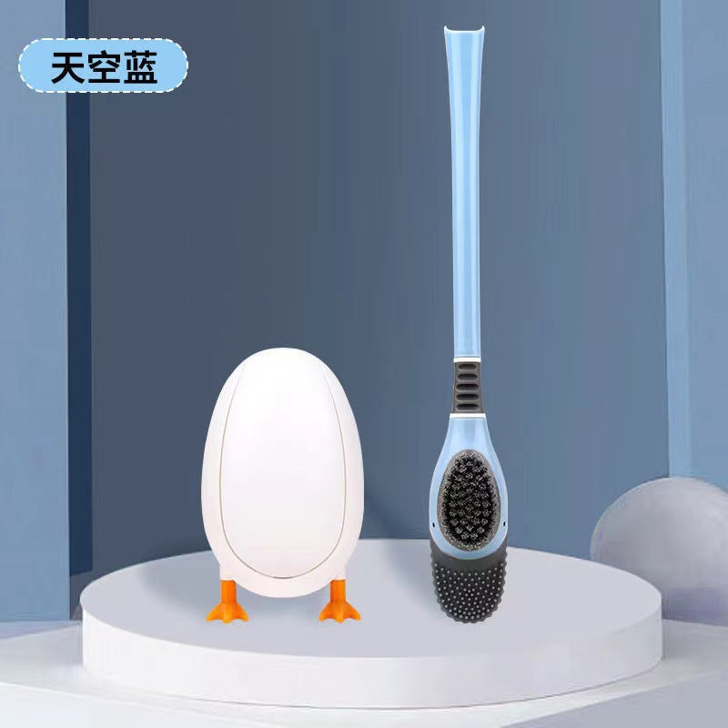 Scopino da bagno in silicone a forma di papero, con base – foto 3