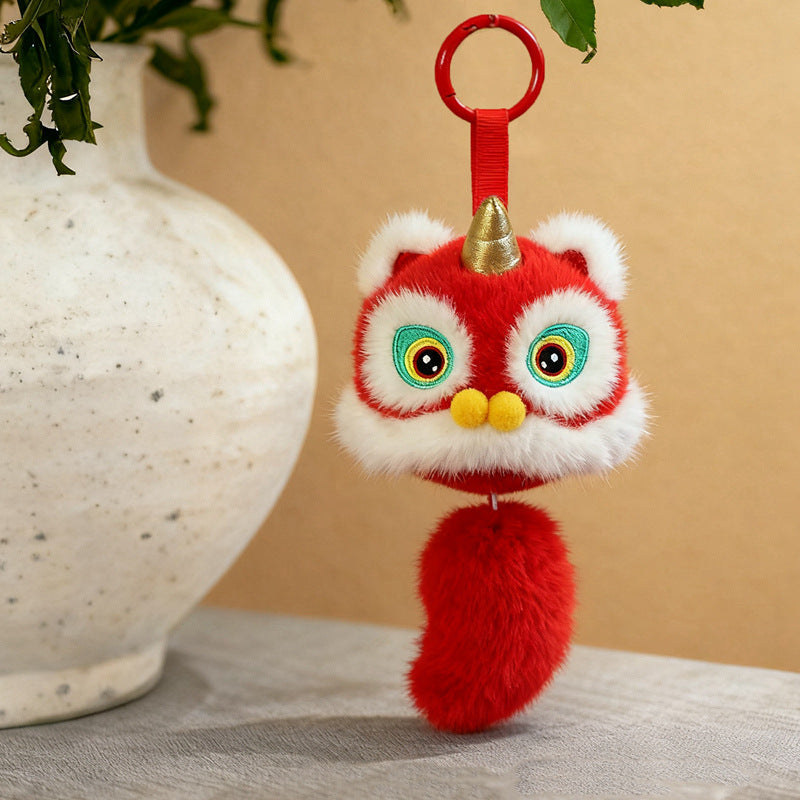 Cuscino peluche leone portafortuna, decoro per divano – foto 11
