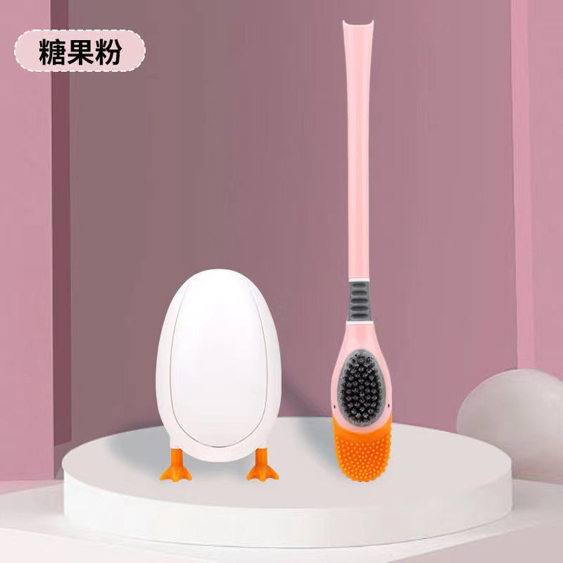 Scopino da bagno in silicone a forma di papero, con base – foto 2