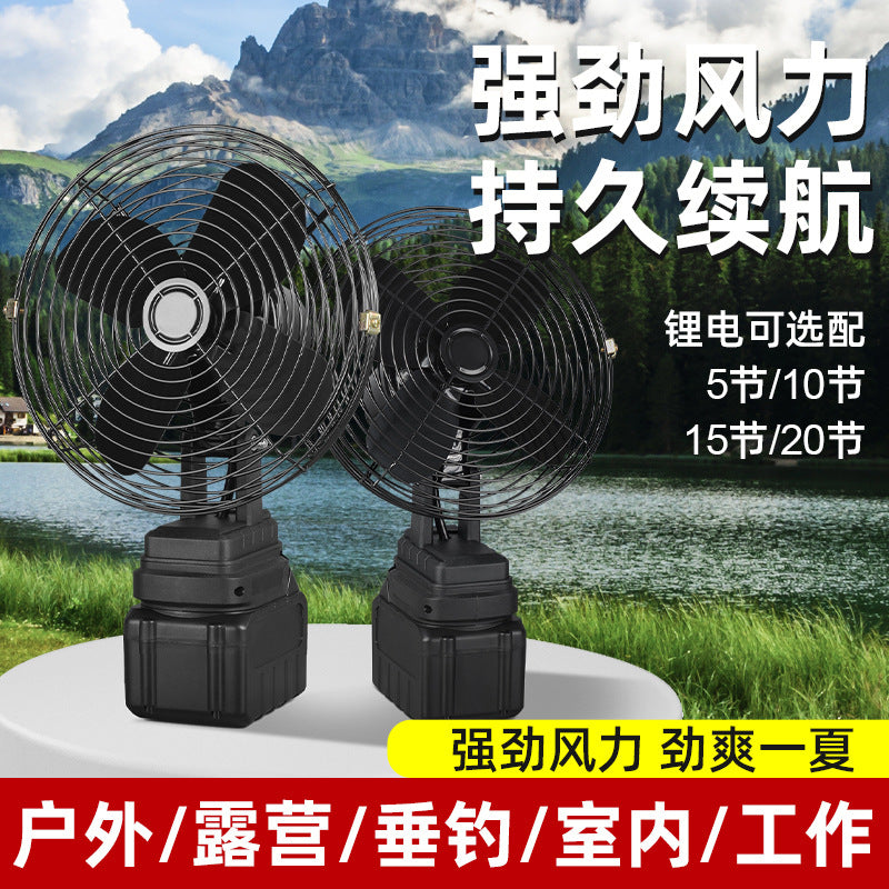 Ventilatore portatile 8 pollici a batteria, casa e campeggio – foto 3