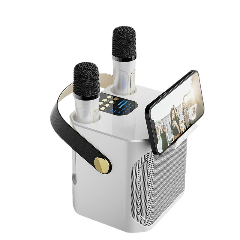 Cassa karaoke Bluetooth con microfono senza fili – dettaglio 4