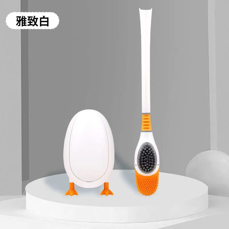 Scopino WC in silicone con base, modello papera – dettaglio 3
