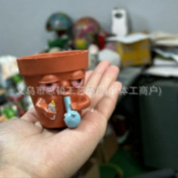 Vaso Fumante Decorativo in Resina Divertente