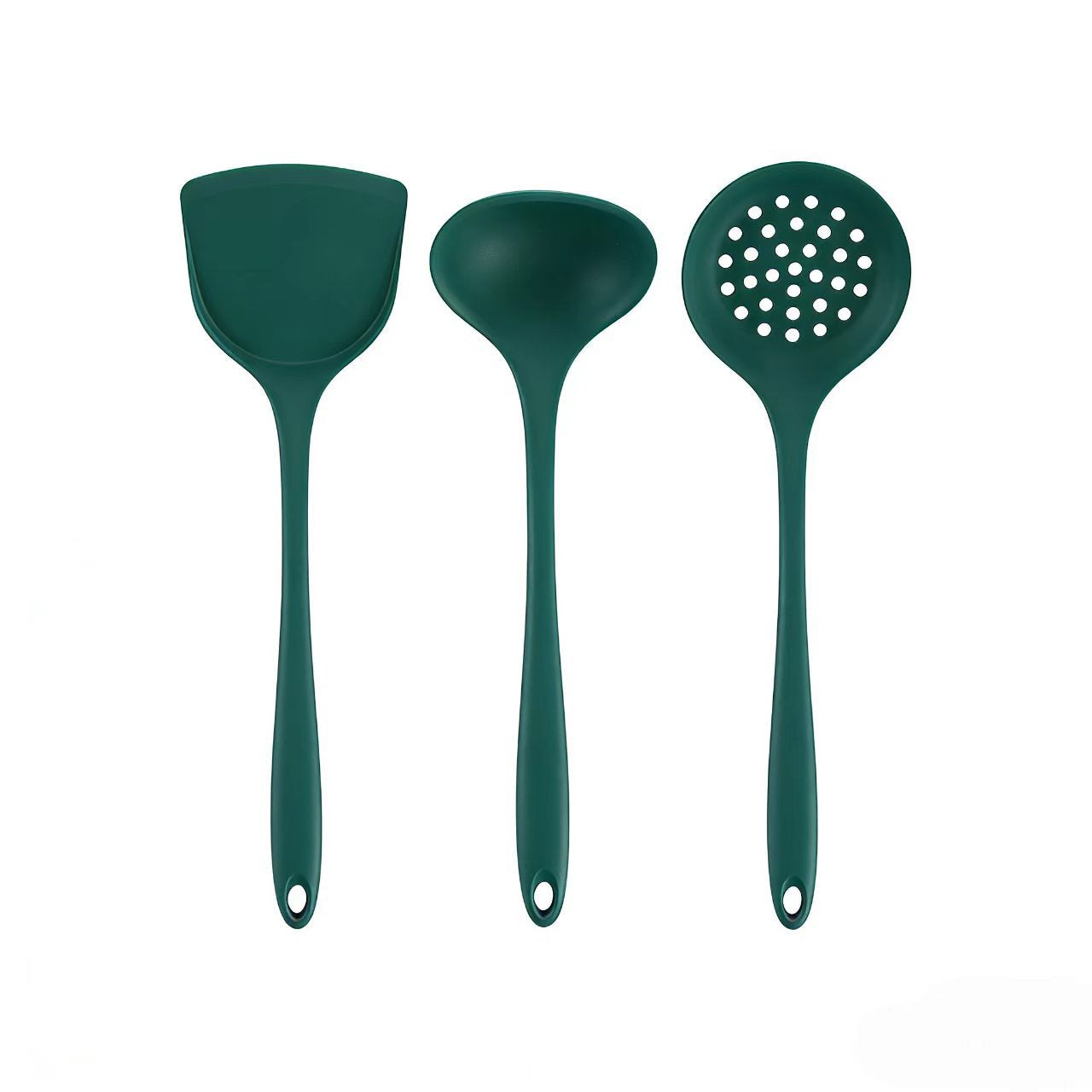 Set utensili in silicone bicolore, 3 pezzi – dettaglio 4