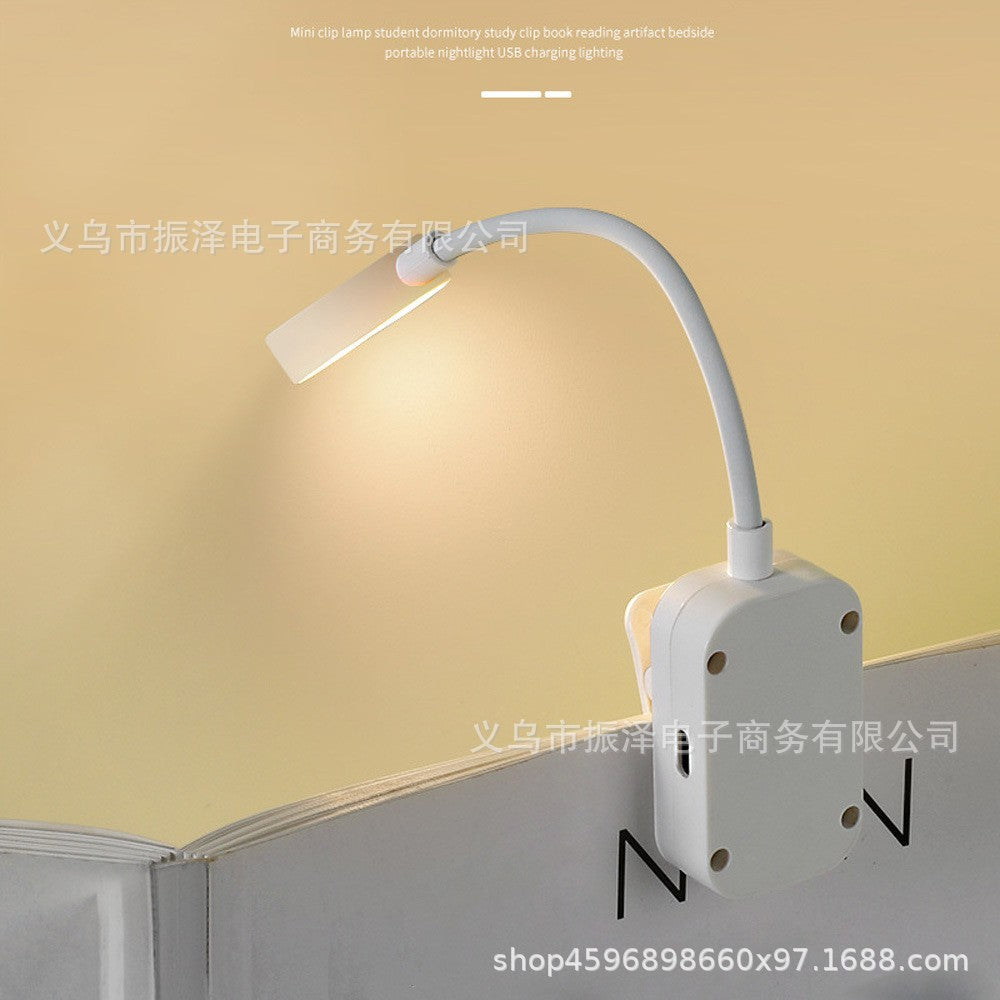 Lampada da lettura a clip ricaricabile, luce notturna – foto 4