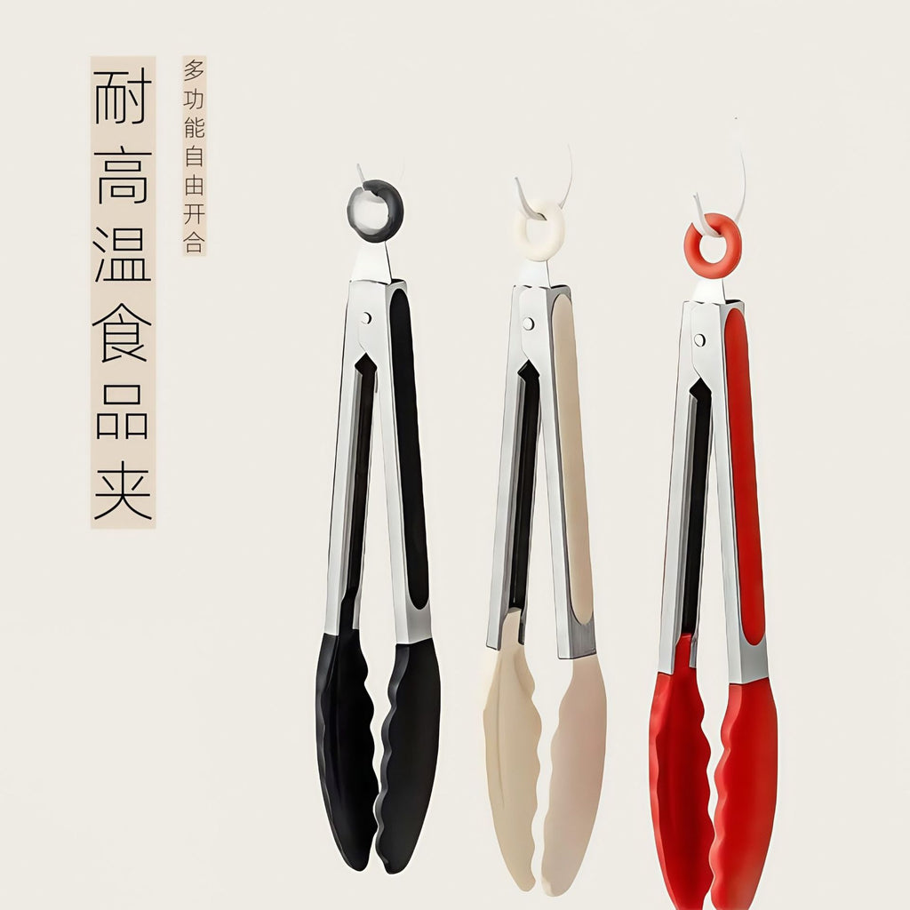 Pinza da cucina in silicone e acciaio, 18, 23 e 30 cm – dettaglio 3