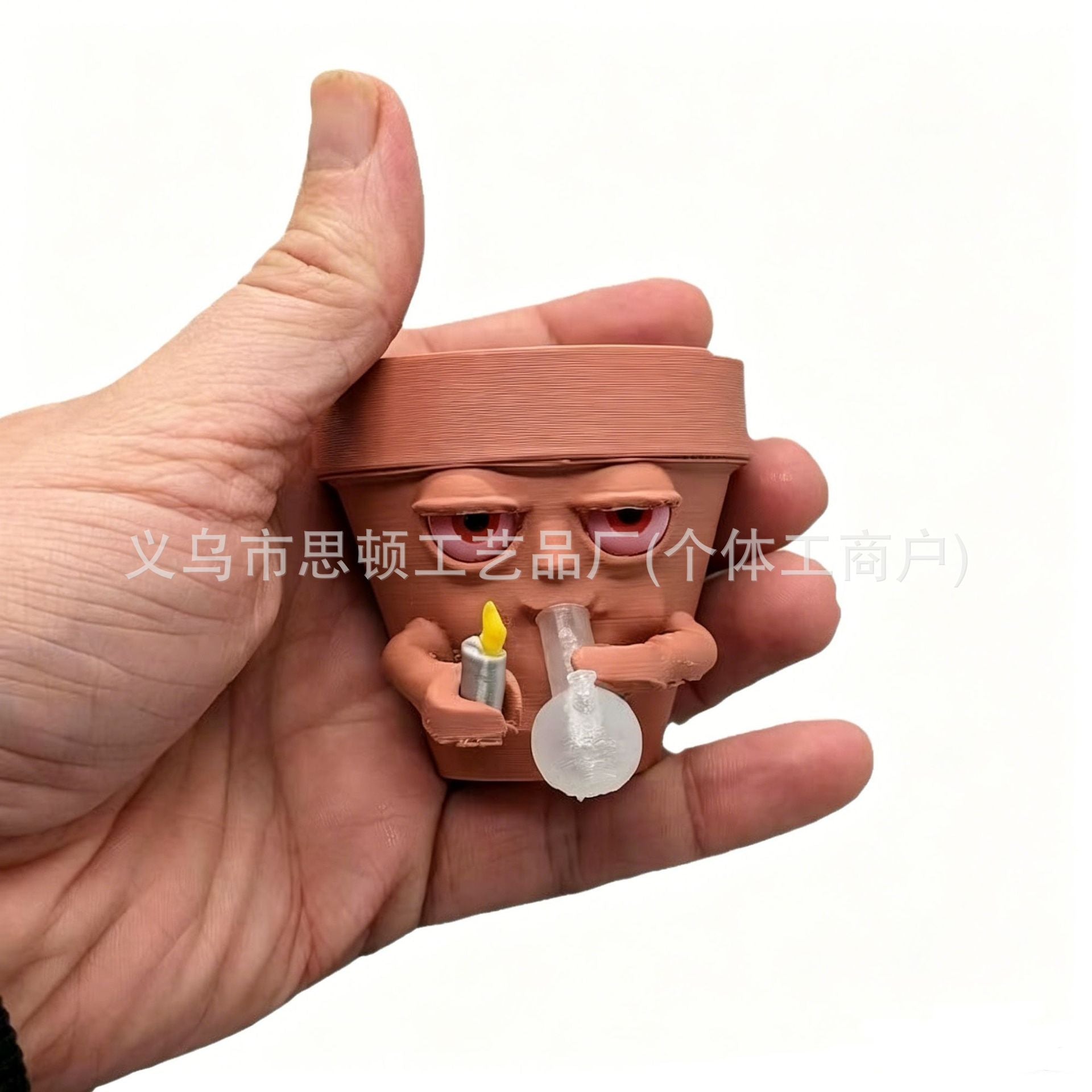 Vaso Fumante Decorativo in Resina Divertente