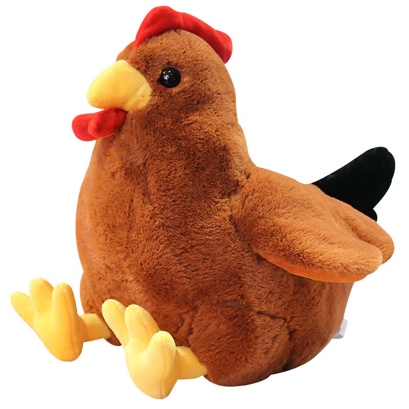 Cuscino peluche a forma di gallina, morbido e decorativo – foto 5