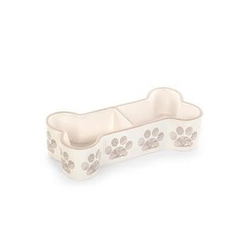 Ciotola cane (osso) ceramica cm 33,5x17,5x8h