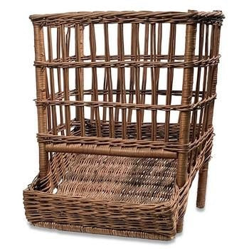 Cesto espositore per pane con scivolo, 29x20H25 cm (kit da 3)