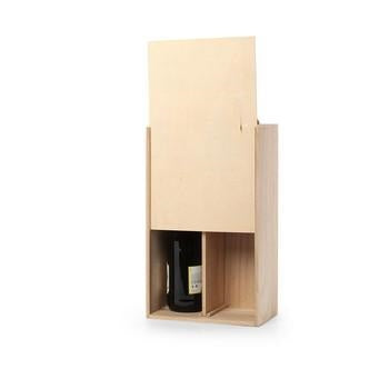 Cassetta portabottiglie in legno di balsa a 2 posti (kit da 5)