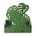 Portabicchieri a foglia verde, 16x8x16 cm (kit da 5)