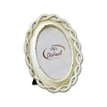 Porta foto pic.ovale catena colore crema