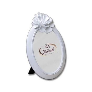 Porta foto ov bianco fiore dalia