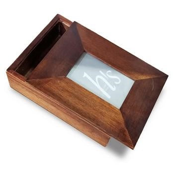Scatola legno con p.foto