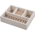 Portagioie con fodera beige (kit da 5)