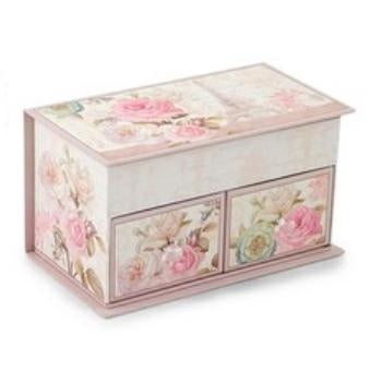 Portagioie rosa con specchio (kit da 3)