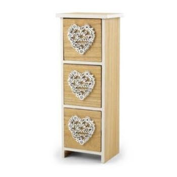 Porta gioie 3cass legno nat