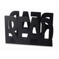 Porta riviste "read" nero, 30x10x20 cm