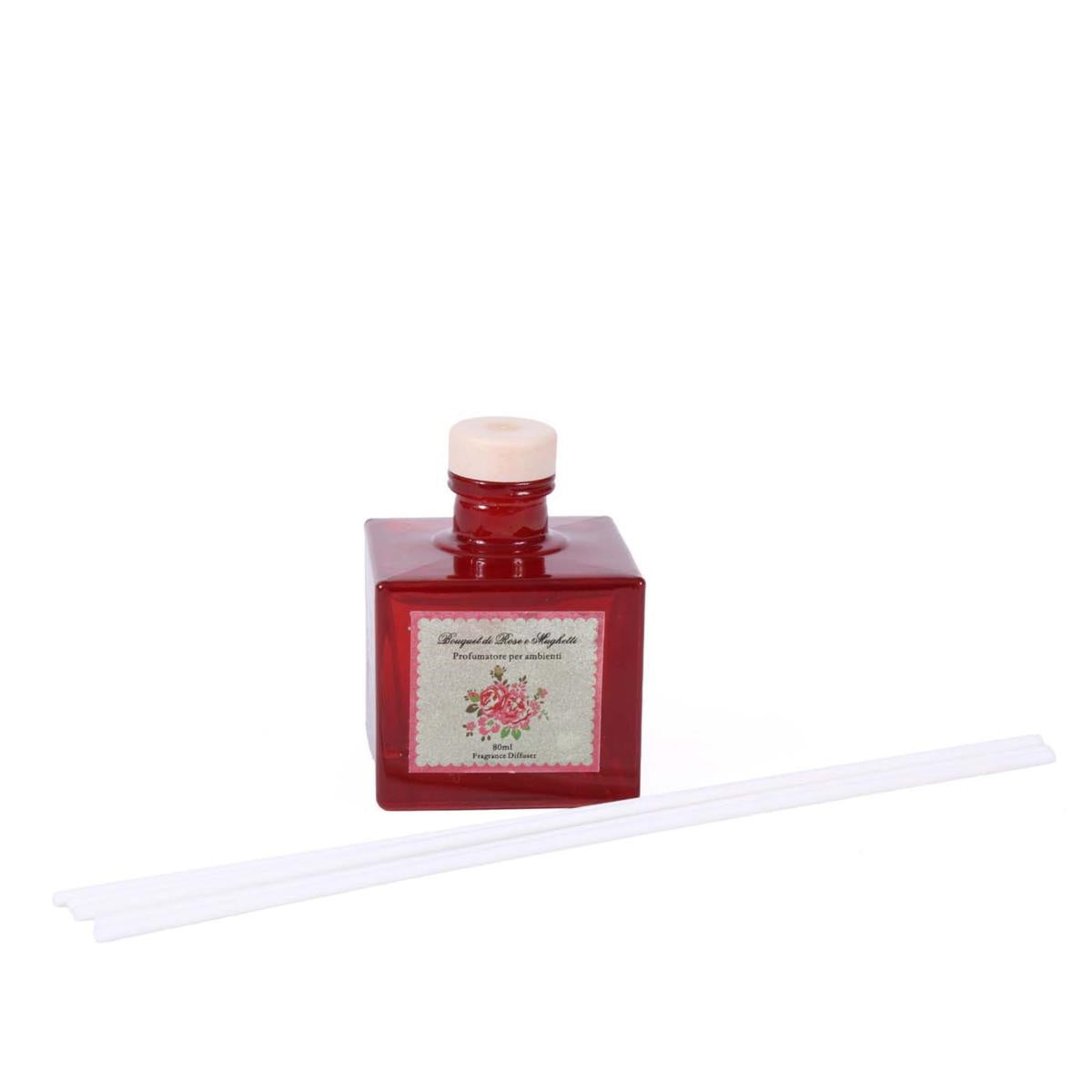 Profumatore diffusore fragranza rose, 6x6H25 cm (kit da 10)