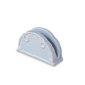 Portatovaglioli in ceramica azzurra, 13x4,5x7,5 cm (kit da 10)