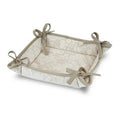 Cesto portapane con roselline bianche (kit da 5)