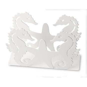 Portatovaglioli con stella marina, 15x4,5x11 cm (kit da 10)