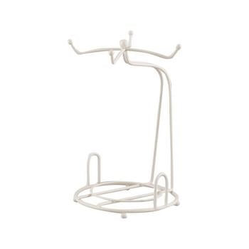 Espositore 4 tazzine ferro bianco