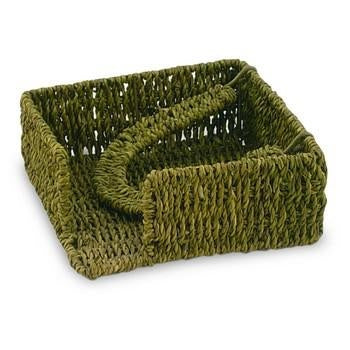 Portatovaglioli in erba verde, 19x19x7 cm (kit da 10)