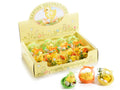 Pulcini decorativi di Pasqua in cestino colorato con uova in espositore da 12, set da 2 pezzi, Ø 5 cm x 5 H