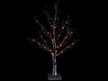Alberi luminosi per Halloween cm 60 H con 40 LED arancio, 10 rami. Adatti ad, set da 2 pezzi, cm 60 H