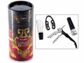 Confezione regalo a tema vino con kit per amante di vino con 4 accessori, set da 2 pezzi