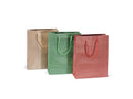 Buste / sacchetti medi in carta colorata con manici, ideali per confezioni, set da 30 pezzi, cm 19 x 8 x 24,5 H