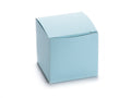 Scatole a forma di cubo in carta azzurra, set da 100 pezzi, cm 5 x 5 x 5 H