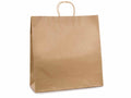 Sacchetti / buste giganti in carta naturale kraft riciclata con manico ritorto, set da 15 pezzi, cm 45,5 x 17 x 47 H