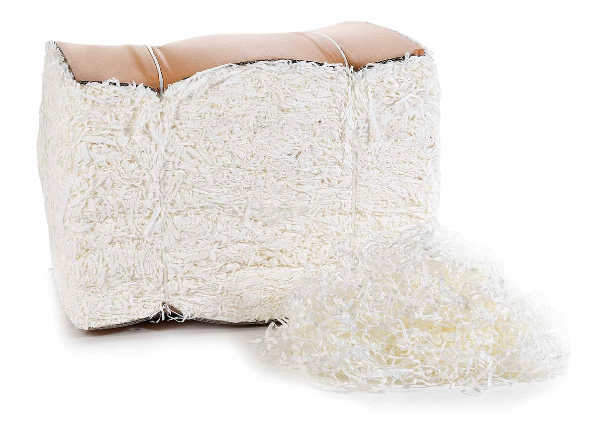 Paglietta riempitiva in carta bianca, confezione da 5 kg, ideale per vetrine, Kg 5