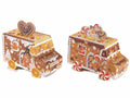 Scatole regalo di Natale sagomate a forma di furgoncino decorato con stampa, set da 40 pezzi, cm 15 x 7 x 13 H