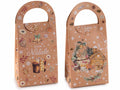 Sacchetti regalo di Natale con manico realizzati in carta kraft naturale, set da 36 pezzi, cm11,5x7,5x18H (con manici24)