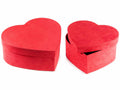 Scatole a forma di cuore in carta effetto velluto, per San Valentino e festa, set da 2 pezzi, Grande: cm 26 x 24 x 10 H