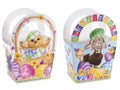 Sacchetti a busta / cestini in carta con manici e stampa con personaggi pasquali, set da 64 pezzi, cm 13 x 8 x 18 H